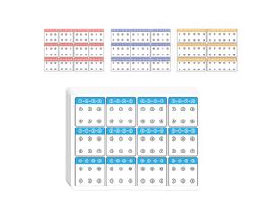 6 Pcs Visual Tracking Training Card Dot Patterns Connection Card Preschoolers Educational Toy Teaching Supplies Portable Development Activity