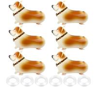 6 Pcs Walking Farm Animals Balloons,Mylar Walking Pet Balloon with Ribbons for Theme Farm Animals Birthday Halloween Party Decorations (Dog)