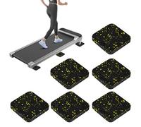 6 Pcs Walking Pad Mat with High Density Rubber for Protect Floors, Noise Reduction, Prefect for Portable Walking Pad Treadmill for Home, Non Slip, Anti Vibration