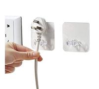 6 Pcs Wall Storage Hook Power Plug Socket Rack Holder Adhesive Hanger Home Office Professional process