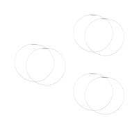 6 Pcs Washing Machine Door Seal Clamp Stainless Steel 40cm Silver