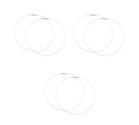 6 Pcs Washing Machine Door Seal Stainless Steel Clamp 15.75 Inch