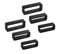 6 Pcs Watch Band Keepers, Silicone Strap Fastener Rings in 8mm/20mm/22mm, Rubber Strap Keeper for Watch Bands, Band Security Connector, Replacement Fastener Rings for Smart and Sport Watches
