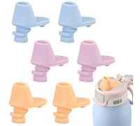 6 pcs Water Bottle Mouthpiece for Ello Pop & Fill Water Bottle，BPA Free Silicone Water Bottle Mouthpiece for 22oz、32oz、40oz Ello Pop & Fill Bottle (7, Pink/Yellow/Blue)