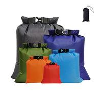 6 Pcs Waterproof Dry Bag Portable Big Capacity Combo Pouch for Snorkeling Drifting Travel Rafting Camping Cycling Fishing Kayak Accessories