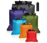 6-PCS Waterproof Dry Bag Set, Equipped with 8L,5L,3.5L,3L,2.5L,1.5L Large Capacity Tear Resistant Dry Bags, Waterproof Storage Bag for Hiking Camping Fishing Cycling (Multi Color)