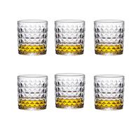 6 PCS Whiskey Glasses Set, 10 Ounce Old Fashioned Crystal Glasses Gift Box Bourbon Scotch Cocktail Tumblers Perfect for Men Dad Birthday Father's Day Drinking Glasses Drinkware
