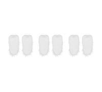 6 Pcs White Fake Beard Prop for Adults Halloween Party