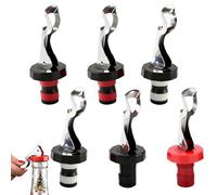 6 Pcs Wine Bottle Stoppers, Champagne Stoppers Reusable Lever Arm Bottle Corks, Airtight Wines Stopper for Wines Bottles Four Colors Wine Accessories, Applicable to Beer Beverage
