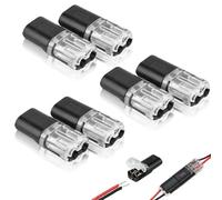 6 PCS Wire Connectors,Electrical Connectors with Locking Buckle,Electrical Wire Connectors，Cable Connector for Cable Two-Wire Butt Connector