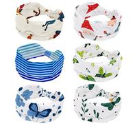 6 PCS Women's Headbands, Cute Christmas Gnomes Bell Tree Snowflake White Workout Hairbands, Non Slip Headbands, Moisture Wicking Sport Hairband, Fashion Hair Wrap