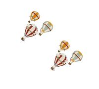 6 Pcs Wooden Hot Air Balloon Wall Decor for Nursery Room | Boho Modern Whimsical Style, Smooth Edges, 24.00x19.00cm Size, Bedrooms and ’s Rooms