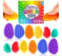 6 Pcs Worry Stone Fidget Toys for Kids & Adults, Autism Sensory Equipment Toys, Worry Stones Stress Toys for Autism Anxiety Relief, Special Needs Developmental Toys