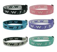 6 PCS WWJD Bracelets What Would Jesus Do Bracelet Letter Matching Friendship Braided Bracelets Inspirational Religious Christian Wristband Protection Jewelry for Women Men Couples Gifts, One Size