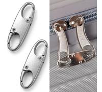 6 PCS Zipper Lock Clips,Zipper Clips Anti Theft Can Make Backpack Lock,Outdoor Travel Clip,Double Opening Snap S Hooks Zippers Pull for Traveling Camping（Silvery）