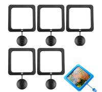 6 Peices Fish Feeding Rings Sets, Aquarium Floating Plant Corral Fish Tank Feeding Aquarium Feed Round Feeder Square Floating Plant for Intercepts Float
