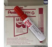 Pentel N50XL Marker Chisel Tip Red (Pack of 6) N50XL-B