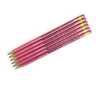 6 Personalised Upload Your Own Wording HB Graphite Childrens Pupils Colleagues Name Phrase Gift Pencils Primary Teaching Services (Pink)