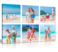6 Photo Collage Landscape Personalised Canvas Print - Custom Photo Collage Wall Art - Multiple Sizes via “Customise Now” - Custom Printed Gift for Home & Occasions