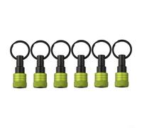 6-Piece 1/4 Inch Hex Screwdriver Bit Holder Keychain Extension Bar, Magnetic Ball-Bearing Detent for Quick Change, Compatible with Drivers and Hand Tools(F)