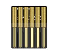 6-Piece 4.0mm Titanium-Coated Diamond Grinding Burr for Chainsaw Chain Sharpening, Fits 3/8" Low Profile Chains