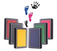 6-Piece Baby Stamp Pad, Baby Footprint Set, Baby Footprint and Handprint, Baby Foot or Hand Print Set (6 Colours)