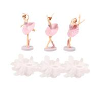 6 Piece Ballerina Cake Toer Set Christmas Ornaments Figurines for Ballet Cake Decorations Random Style