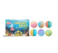 6-piece Bath Bomb Gift Set for Kids, Safe Organic Colorful Bubble Bath Bombs for Kids with Surprise Inside, Fun Shower Relaxing Gifts for Age 3+