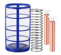 6-Piece Copper Anodized Replacement Kit,Includes Anodes,Basket Screens,Springs and Screws,for Solar Pool Ionizers