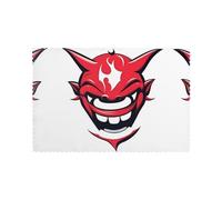 6-Piece Devil's Smile Patterned Placemats Set, 12x18 Inch Non-Slip Mats, Suitable for Home, Kitchen, Party, and Gatherings