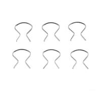 6 Piece Door Handle Windw Crank Retainer Horseshoe Clips for Chevrolet For Pontiac Direct Replacement Zinc Plated Finish