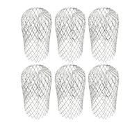 6-Piece Drainage Ditch Protection Device, Metal Aluminum Drainage Ditch Leaf Filter Screen, Expandable Drainage Pipe Protection Device Installed on Moss, Silt, and Debris Protection Device