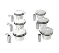 6-Piece Engine Piston and Ring Set 82mm Bore 11:1 Compression Ratio for N52B25 2.5L Engines Compatible with E60 E90 E92 323i 525i X1 X3 X4