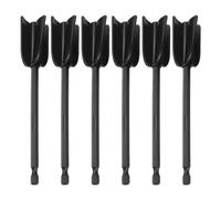 6-Piece Epoxy Resin Mixer Attachment for Power Drill - Spiral 4-Blade Stirring Paddle, ABS Material, 16.5 x 3.5 cm, for Paint, Ceramic Glaze, Stains & Thick Liquids (Up to 1000 RPM)