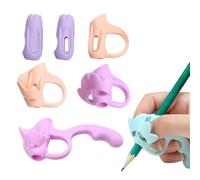 6-Piece Ergonomic Pen Holder Set, Writing Posture Correction Tool for Right & Left Hand Users, Writing Aid Grip (2025 Edition) (6 Stück B)