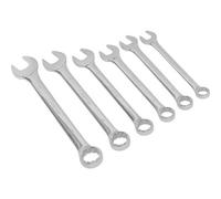 6-Piece Extra Large Combination Spanner Set - 34mm To 50mm For Industrial Use