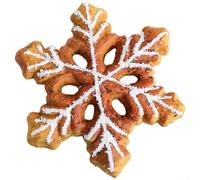 6 Piece Foam Christmas Tree Ornaments with Snowflake, Cookie Man, Star, Ball, and Lollipop Designs for Festive Holiday Decorating and DIY Art Projects (D)