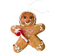 6 Piece Foam Christmas Tree Ornaments with Snowflake, Cookie Man, Star, Ball, and Lollipop Designs for Festive Holiday Decorating and DIY Art Projects (G)
