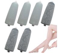 6-Piece Foot Grinder Roller Heads Compatible with JML NuYou Pedi - Coarse & Fine Replacement Heads for Callus Removal & Smooth Skin Care