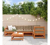 6 Piece Garden Lounge Set Impregnated Wood Pine