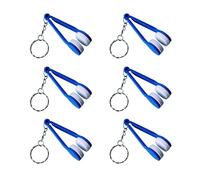 6-Piece Glasses Cleaning Tool with Key Chain Portable Glasses Accessory Shockproof Cleaning Tool