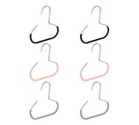 6-Piece Hat Hanger, Space-Saving Hook, Ring Design For Stable Suspension, Wardrobe Baseball Cap Storage Tool.