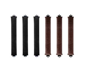 6-Piece Heat-Free Curling Set - Overnight Wave Rods for All Hair Types, No-Tool Spiral Rollers (Kitsch-Inspired Lazy Styling, Damage-Free Blowout Effect)