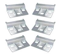 6-Piece Heavy Duty Kitchen Cabinet Mounting Kit - Steel Wall Hanging Brackets for Secure Cupboard Installation, Adjustable Suspension Hardware for Wall-Mounted Storage Units