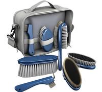 6-Piece Horse Grooming Kit With Hoof Pick, Double-Sided Comb, Brush, Sponge and Horse Comb, Perfect for Equine Tack Cleaning and Care