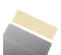 6-Piece Large Silicone Honeycomb Mold - Lace Pattern for Crispy Garnish & Rose Cake Decor