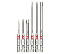 6 Piece Magnetic Hex Shank Screwdriver Bit Set, Pagoda Shaped Hex Key Bits, Multi Size 1.5 to 6 mm, Impact Tough Bits for Drills and Wrenches