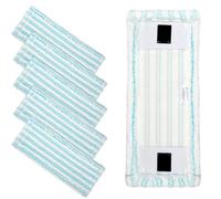 6-Piece Mop Head Replacement Cover Set for Leifheit Clean Twist M Ergo Micro Duo, Absorbent Microfibre Floor Mop Replacement Cover for All Floors