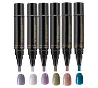 6 Piece Nail Polish Pen Set, 8 ml Nail Polish Pens Set, 6 Colours Gel Nail Polish Pens Set, , Quick-Drying Nail Design Nail Polish Pens, Durable, Shatterproof Pen
