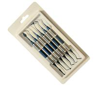 6-Piece Non-Stick Composite Dental Restorative Filling Instruments Kit, Titanium Coated